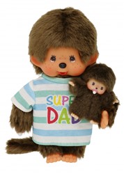 Monchhichi peluche Super Dad garçon poupée 20cm jouet doux