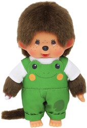 Monchhichi peluche garçon salopette grenouille poupée 20cm jouet