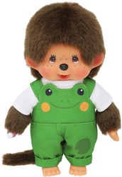 Monchhichi peluche garçon salopette grenouille poupée 20cm jouet