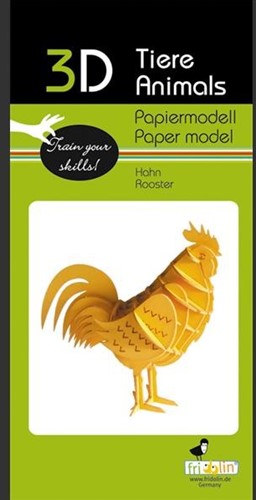 Maquette papier 3D FRIDOLIN - Coq-2