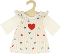 Heless robe de poupée cœur confetti - vêtements poupée 35-45cm