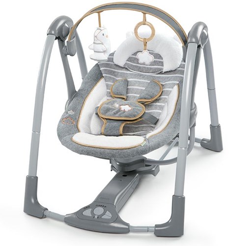 Ingenuity balancelle bébé portable - Bella Teddy - balancelle compacte-2