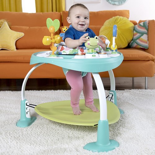 Bright Starts 2-en-1 Activity Jumper & Table de jeu jouet bébé-2