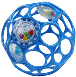 Oball hochet bébé balle - bleu - flexible et facile à saisir