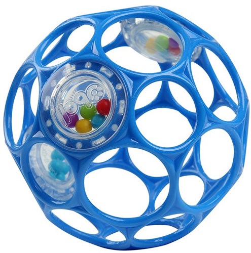 Oball hochet bébé balle - bleu - flexible et facile à saisir
