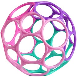 Oball balle jouet bébé classique rose - 10cm easy grip