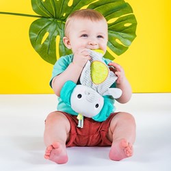 Bright Starts peluche éléphant anneau de dentition - jouet bébé doux