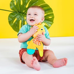 Bright Starts peluche anneau de dentition girafe - jouet bébé multicolore