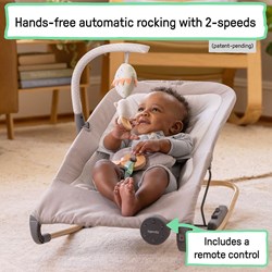 Ingenuity transat bébé InMotion Automatic Rocker gris avec musique