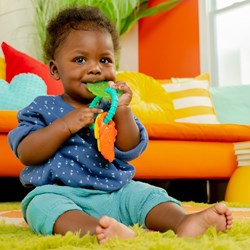 Bright Starts anneau de dentition Tropical Chews - jouet de dentition bébé silicone multicolore