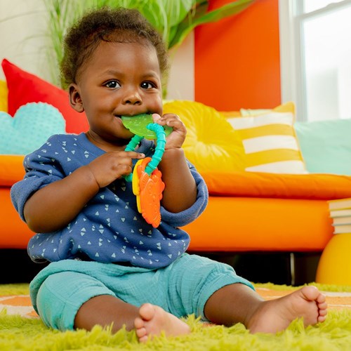 Bright Starts anneau de dentition Tropical Chews - jouet de dentition bébé silicone multicolore