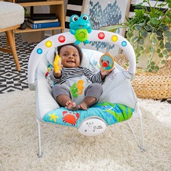 Baby Einstein transat - Explorers Kick 'n Tunes Premium Bouncer - jouet bébé interactif