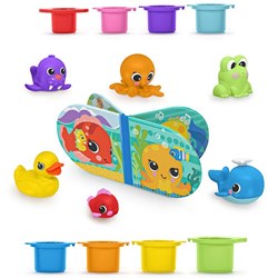 Bright Starts jouet de bain Splash Splash Baby Bath Set - ensemble bain coloré