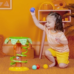 Bright Starts circuit à billes bébé Tropical Twirl Ball Play Toy jungle