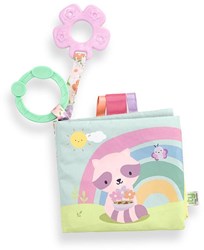 Ingenuity livre bébé en peluche Soft Book Deni avec activités et anneau de dentition