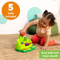 Bright Starts jouet grenouille interactif - set de jeu à balles - jouet bébé coloré
