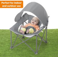 Bright Starts siège de voyage bébé Pop N Chill gris - assise confortable-2