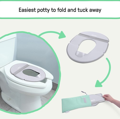 Ingenuity réducteur de toilette pliable pour tout-petits - siège WC de voyage-3