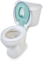 Bright Starts réducteur de toilette Stitch Flip and Sit - bleu - apprentissage de la propreté