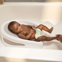 Ingenuity siège de bain bébé gris - réducteur de bain confortable antidérapant