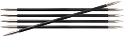 KnitPro aiguilles à chaussettes Karbonz 20cm 1.50mm - set aiguilles noires