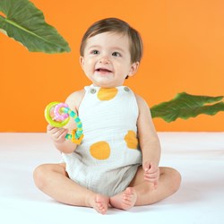 Bright Starts hochet et jouet de dentition bleu pour bébés