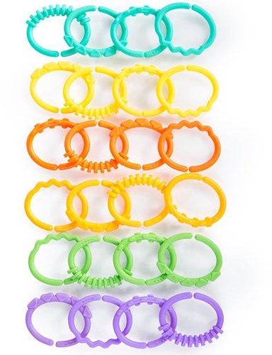 Bright Starts jouet Lots of Links anneaux de jeu colorés bébé-2