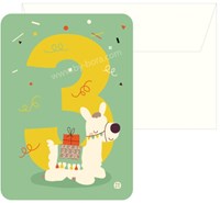 Bora Shop carte d'anniversaire alpaga avec enveloppe - set de cartes pour enfants-2