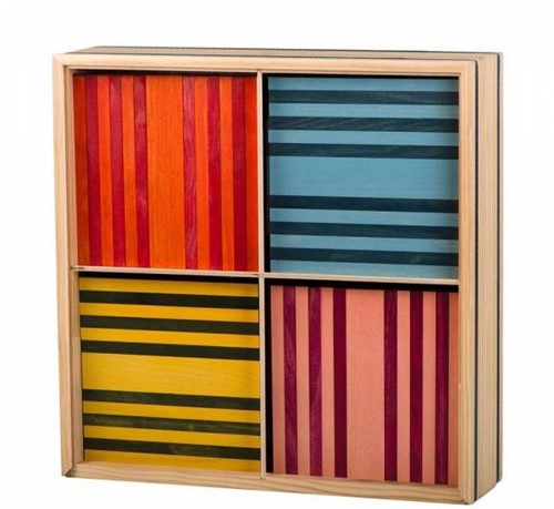Kapla  houten bouwplankjes 100 - 8 kleuren