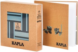 Kapla planchettes en bois 40 pièces bleu clair bleu foncé coffret de construction