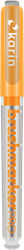 Karin feutre pinceau Brushmarker Pro 195 Amber pour effets aquarelle