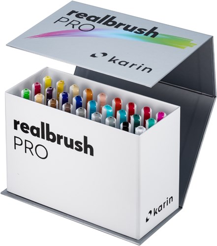 Karin brush pen Realbrush PRO Mini Box 26 couleurs + 1 blender set