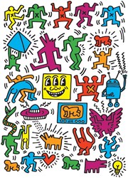 Eurographics puzzle Collage - Keith Haring - 1000 pièces art