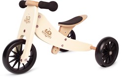 Kinderfeets Vélo d'équilibre en bois 2-en-1 & tricycle à partir de 1 an Tiny Tot - Crème