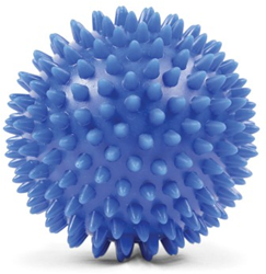 Fitness-Mad balle de massage spikey - 9cm thérapie trigger point bleu