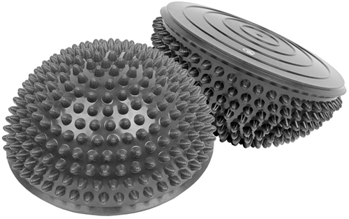 Fitness-Mad balance pods gris - dôme d'entraînement équilibre paire 16,5cm