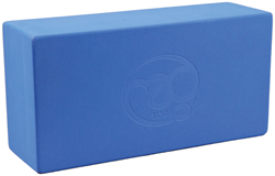 Fitness-Mad brique de yoga bleue mousse EVA haute densité 22x11x7cm