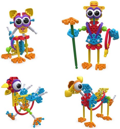 K'nex coffret de construction Farmin Friends - jouet de construction ferme coloré-2