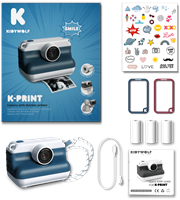 Kidywolf K-PRINT is een camera met thermische printer voor kinderen. K-PRINT is veel meer dan een gewone instant camera. Dankzij de geïntegreerde printer kunnen kinderen hun kostbare momenten vastlegg-2