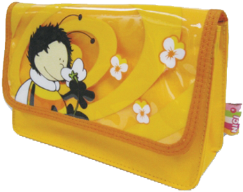 Nici trousse de toilette enfant abeille - trousse colorée pour enfants
