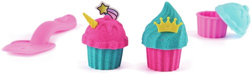 Spin Master Kinetic Sand Coffret Pâtisserie Licorne Sable Pailleté Cupcakes-3