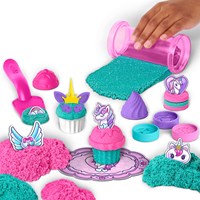 Spin Master Kinetic Sand Coffret Pâtisserie Licorne Sable Pailleté Cupcakes-2