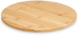 Kinvara planche à découper bambou - ronde rotative 30cm accessoire cuisine durable