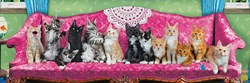 Eurographics Casse-tête panoramique Kitty Cat Couch - 1000 pièces