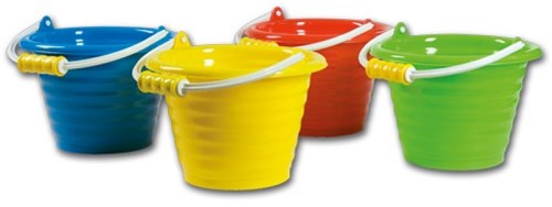 Androni Giocattoli seau jouet classique rainuré plastique 19 cm