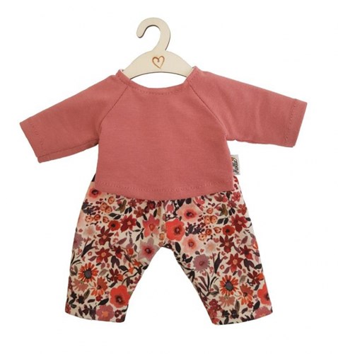 Hollie vêtements de poupée ensemble pantalon et chemise fleurs rétro pour poupées