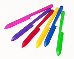 Weible Knet set de couteaux à pâte - 20 pièces - 6 couleurs - jouet éducatif