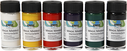 Creativ Company Magic Marble peinture effet marbre set 6 couleurs 20ml basique