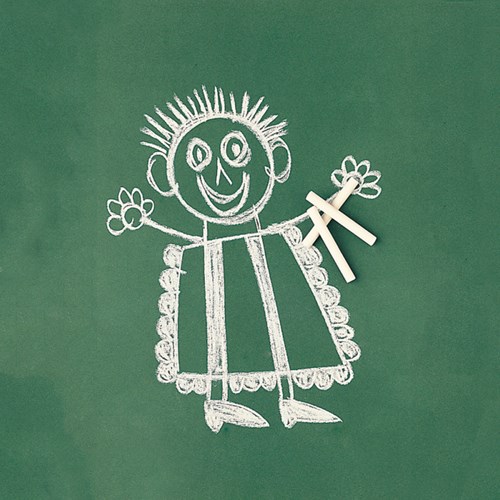 SES Creative craie blanche pour tableau 12 pièces sans poussière lavable-2