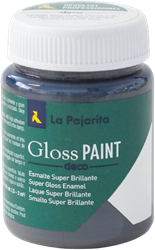 La Pajarita La Pajarita Glans Verf 75ml Donkergrijs